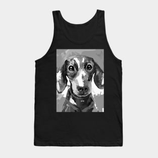 Black and white dachshund Tank Top